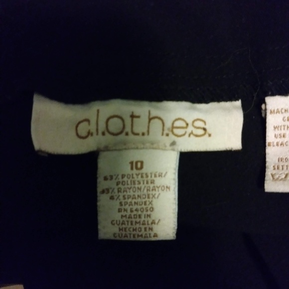 c.l.o.t.h.e.s Black Slacks - Picture 3 of 6
